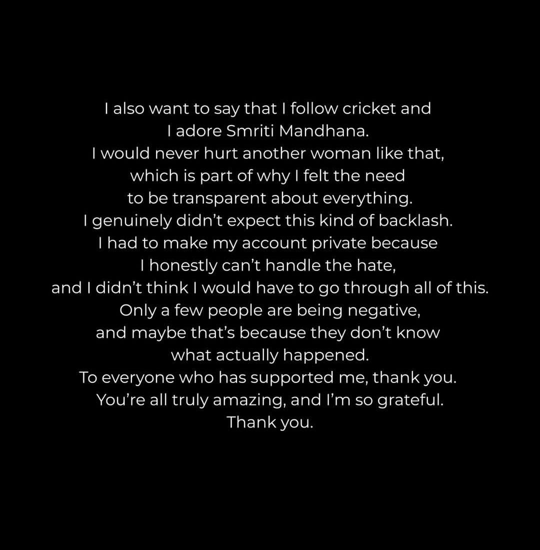 Mary D’Costa Release Statement on social media